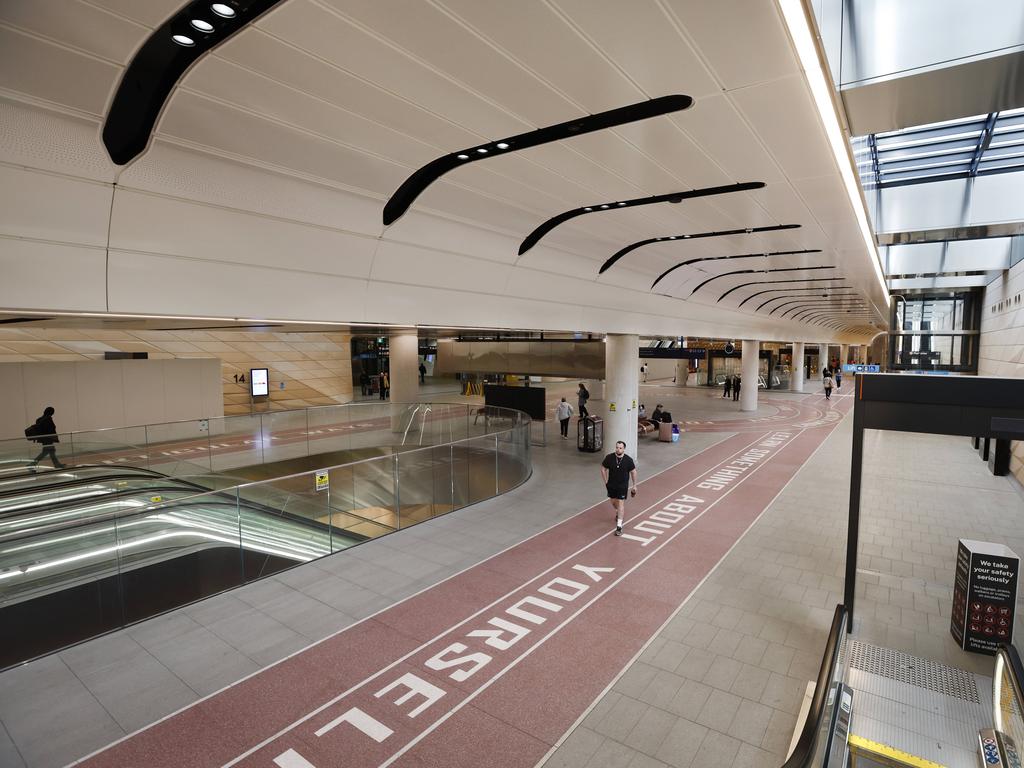 The entrance to the Sydney Metro platform at Central Station. Picture: Richard Dobson