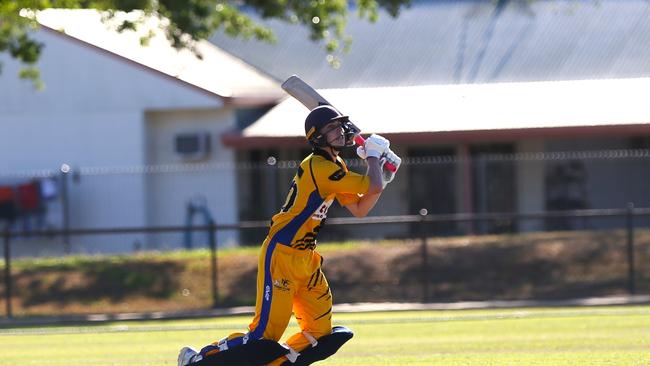 Pictured: Norths opening batsman Aidan Firman. Cricket Far North first grade 2024. Photo: Gyan-Reece Rocha