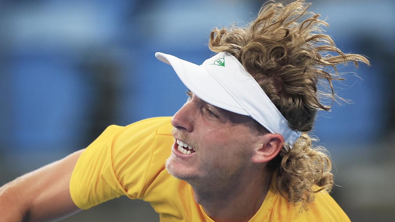 Max Purcell spent last week with Lleyton Hewitt at the ATP Cup in Sydney. Picture: Getty Images