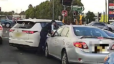 Screen grabs from dashcam footage of a police pursuit in Mt Druitt on April 9, 2025. Picture: Supplied