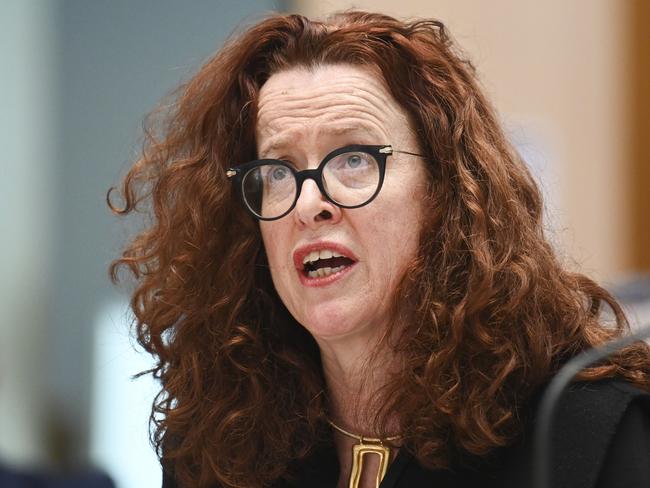 CANBERRA, Australia - NewsWire Photos - September 20, 2024: Australian National University (ANU) Vice-Chancellor and President, Professor Genevieve Bell appears at the second inquiry into antisemitism at universities at Parliament House in Canberra. Picture: NewsWire / Martin Ollman