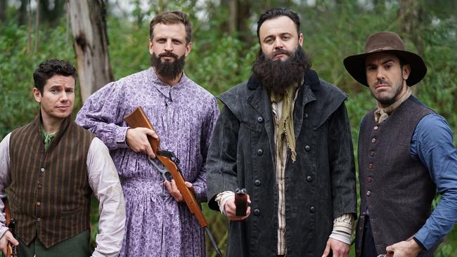 Gyton Grantley plays Ned Kelly in an episode of Drunk History.