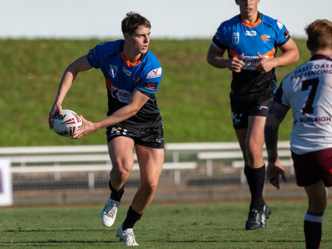 Tom Duffy of the Northern Pride in action on Saturday at Barlow Park. Picture Emily Barker.