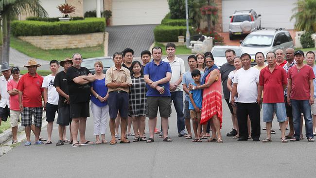 Unhappy Hollows Place residents. Picture: Carmela Roche