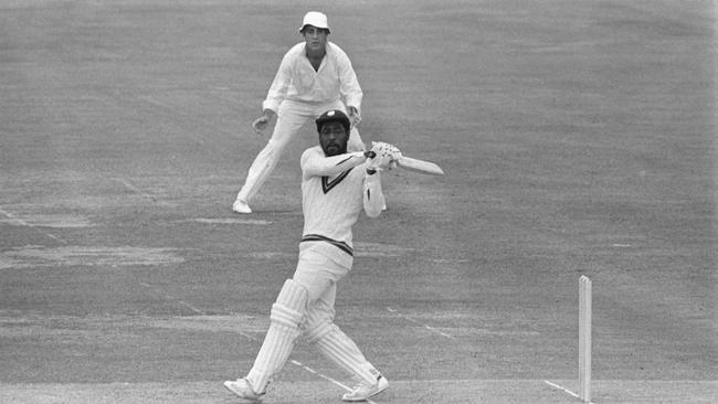 Viv Richards sends one of many to the ropes during the 1979 Cricket World Cup.