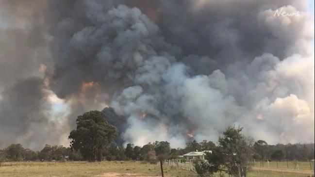 Large fire burning in Cessnock NSW