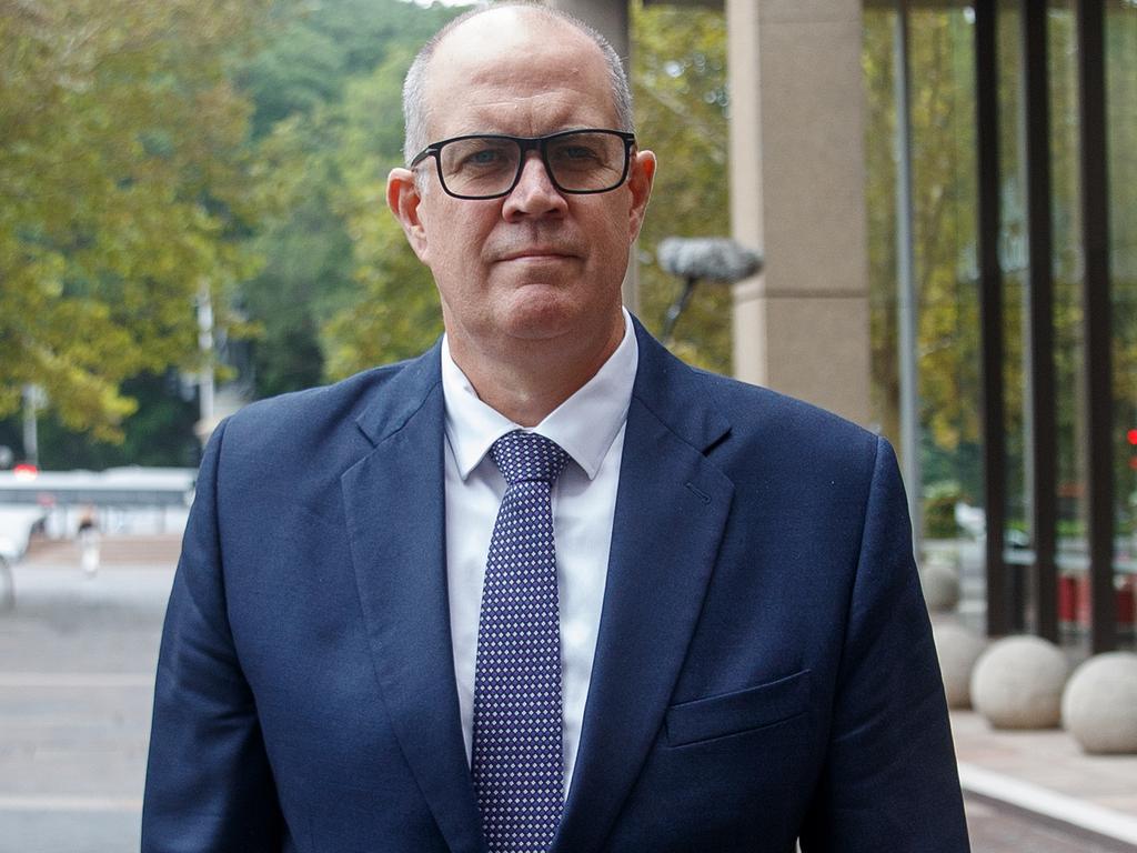 ABC Managing Director David Anderson leaving the Federal Court after giving evidence. Picture: NewsWire / Nikki Short