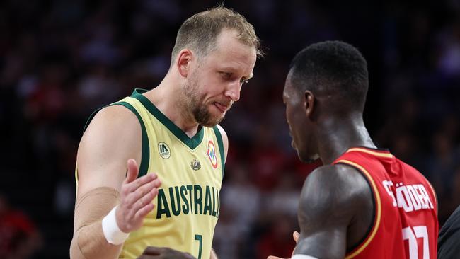 Joe Ingles knows Australia will have to silence the vocal home crowd. Picture: Getty