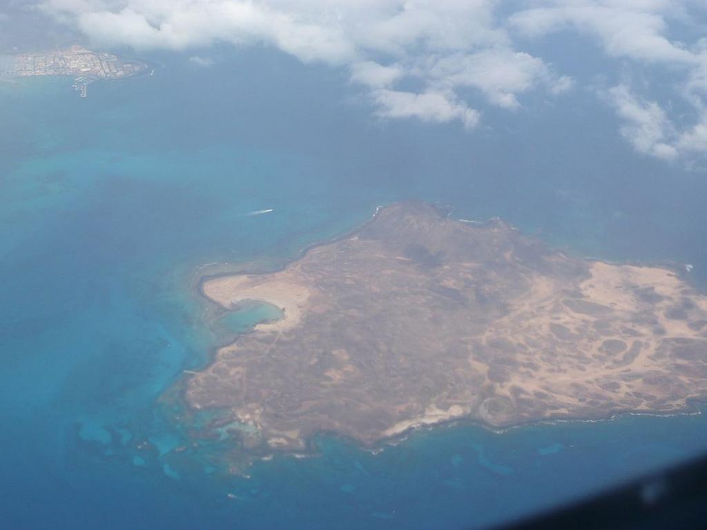 The island from the sky. Picture: Wikimedia Commons