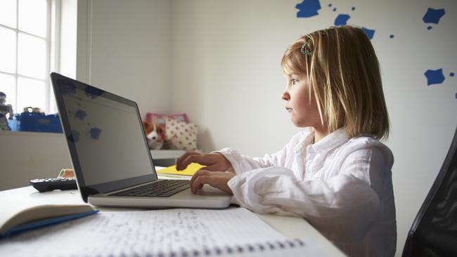 Children aged five to 14 spend more than two hours a day in front of screens, but only 3.5 minutes is for homework.