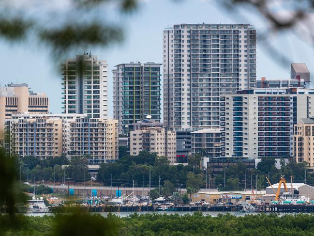 Photographs of Darwin City skyline from Charles Darwin National Park.Photograph: Che Chorley