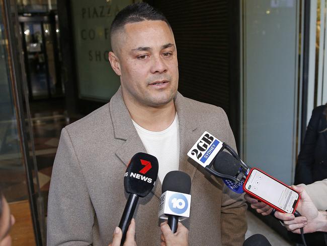 Jarryd Hayne after his charges were discontinued in 2024. Picture: John Appleyard