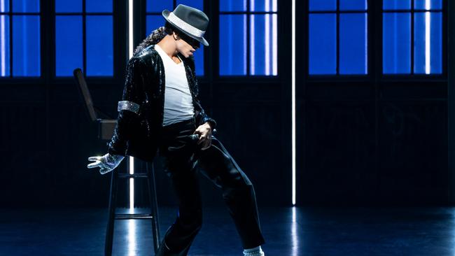 Actor Myles Frost as Michael Jackson on Broadway. Picture: Matthew Murphy.