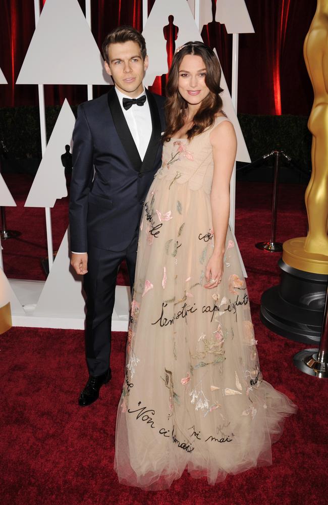 James and Keira at the Oscars in February.