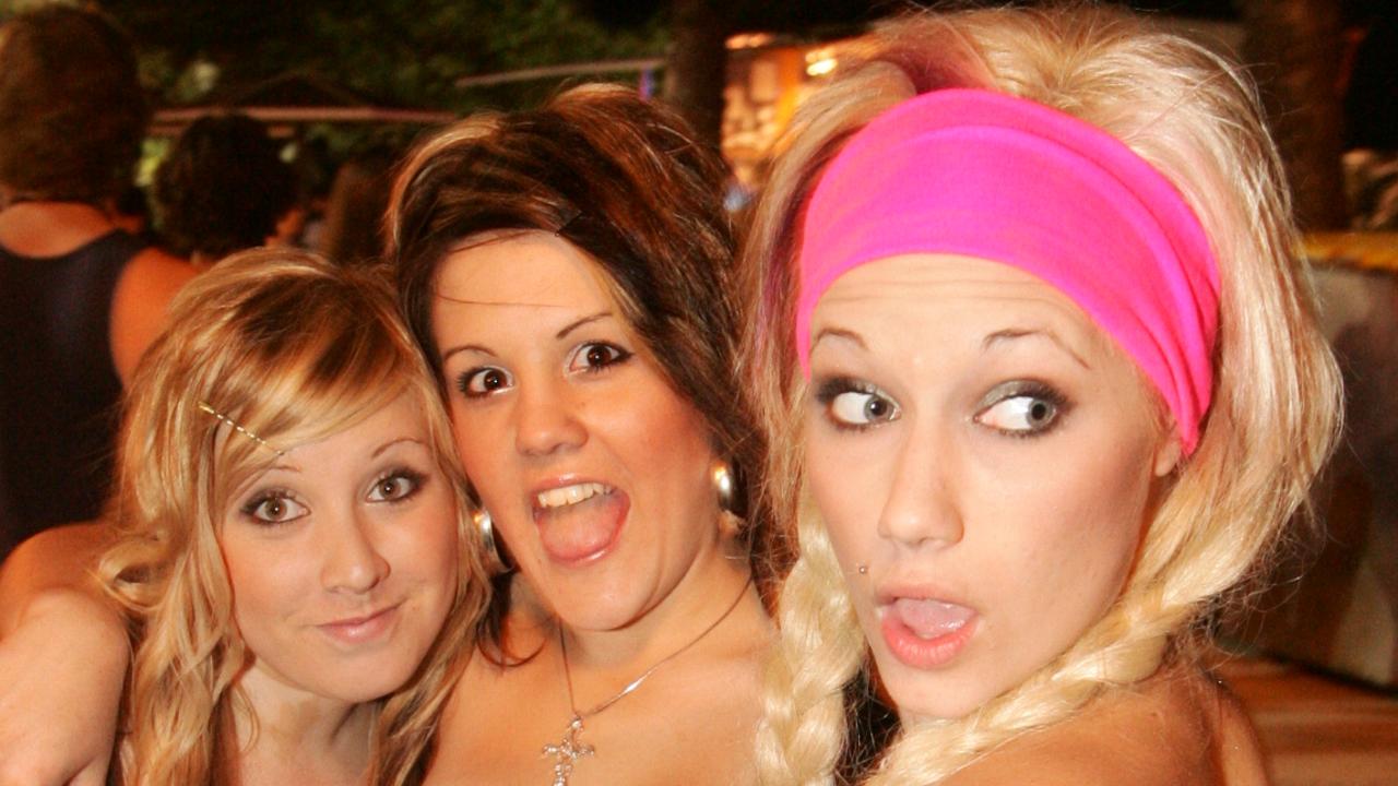 Schoolies 2007. (L-R) Karlie Parker, Stephanie Byrne and Shari Hoy.