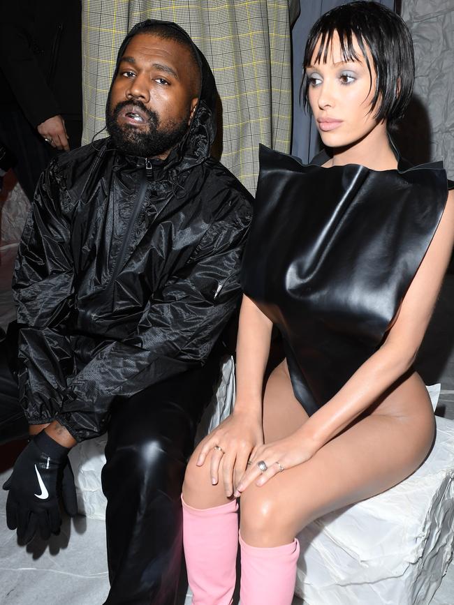 Kanye West and wife Bianca Censori set to sue a dentist whom they claimed got the rapper hooked on nitrous gas. Picture: Alessandro Levati/Getty Images