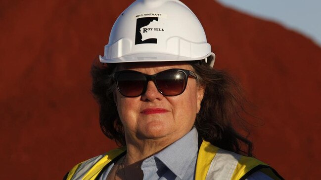 Billionaire Gina Rinehart, chair of Hancock Prospecting.