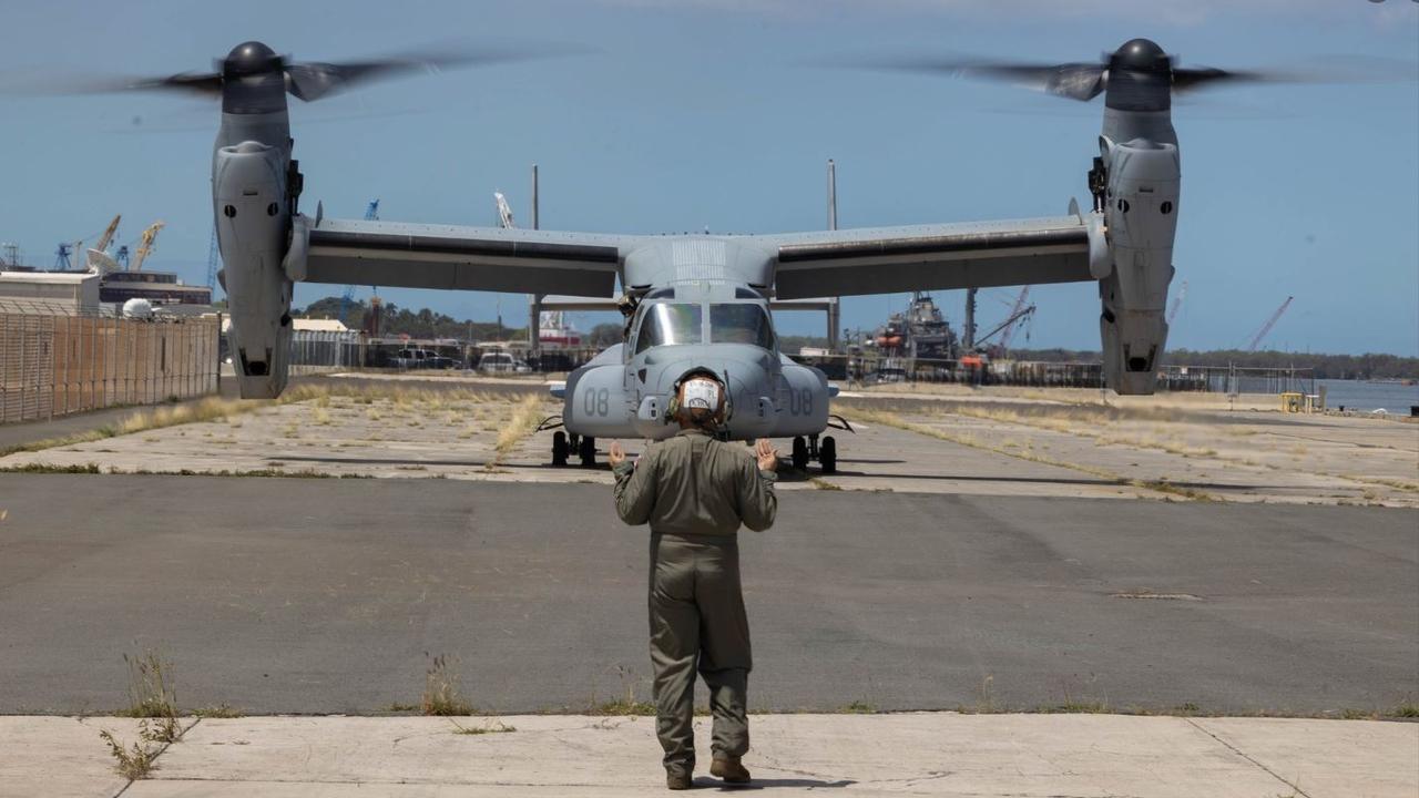 The lifting of the Osprey’s global grounding was quickly followed by a federal lawsuit. Picture: MRF-D.