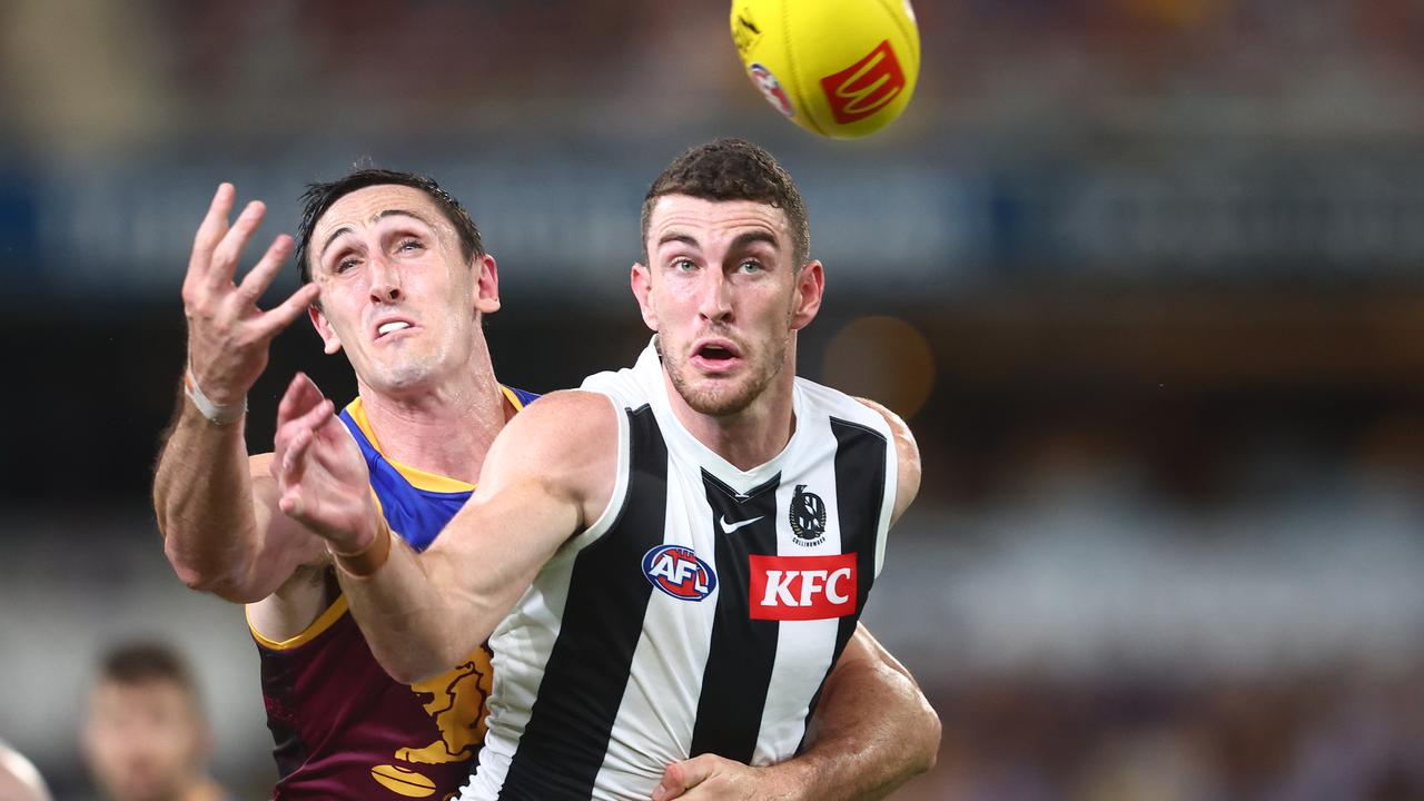 McInerney has a big night in the ruck (Photo by Chris Hyde/AFL Photos/via Getty Images )