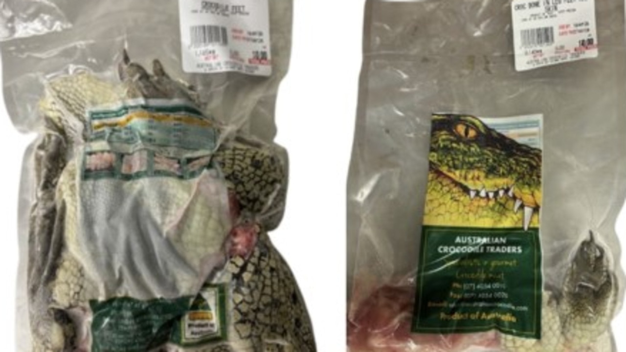 Australian Crocodile Traders is conducting a recall of Crocodile Feet products. The products have been available for sale at independent retailers in NSW, Queensland and Victoria. Picture: Supplied