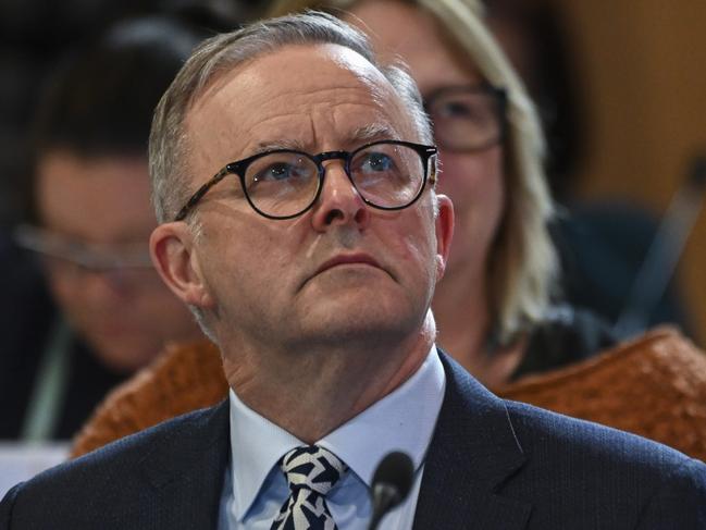 CANBERRA, AUSTRALIA - SEPTEMBER 01: Australian Prime Minister Anthony Albanese attends a jobs and skills summit at Parliament House on September 1, 2022 in Canberra, Australia. The Australian government is bringing together political, business, union and community group leaders at Parliament House to address issues facing the Australian economy and workforce as inflation and interest rates continue to rise. (Photo by Martin Ollman/Getty Images)