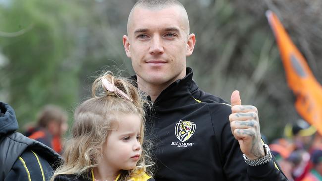 Richmond’s Dustin Martin is tipped to play a big role during the Grand Final. Picture: Michael Klein.