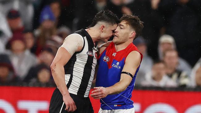 Maynard was the furthest thing from a Melbourne player in the qualifying final, but the Dees were keen to bring him across a couple of years ago. Picture: Michael Klein.