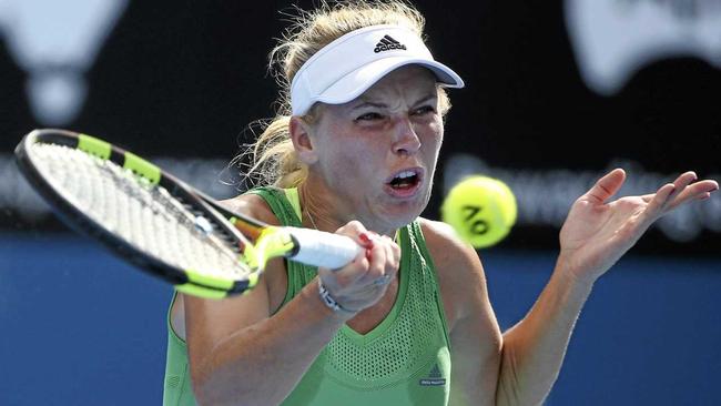 FRESH: Caroline Wozniaki's training regime paid off against Monica Puig at the Sydney International. Picture: Rick Rycroft