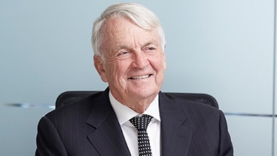 Ken Allen, of Palm Beach, was appointed an Officer of the order of Australia for distinguished service to international relations, particularly through global information sharing networks for expatriate Australian professionals. Picture: Advance