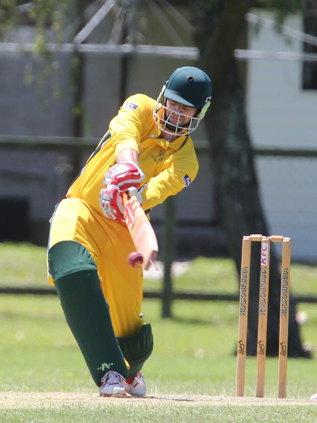 Queens Batsman Matthew Brown. Picture: Mike Batterham