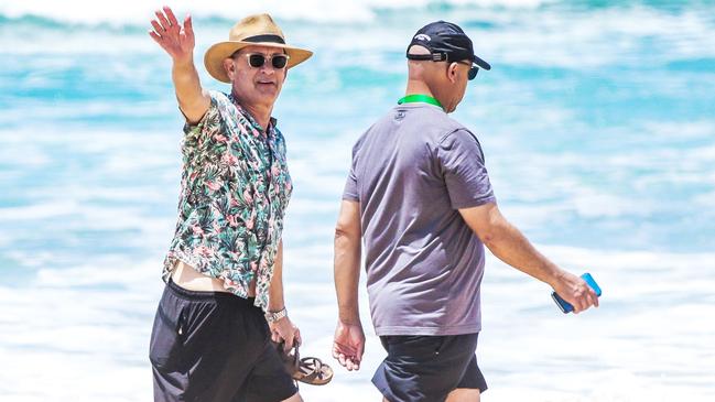 Tom Hanks is filming a movie on the Gold Coast. Picture: Nigel Hallett