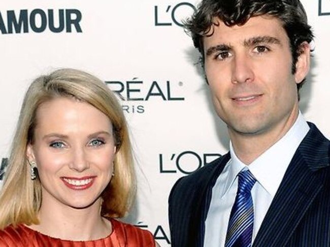 Marissa Mayer and her husband Zachery Bogue.