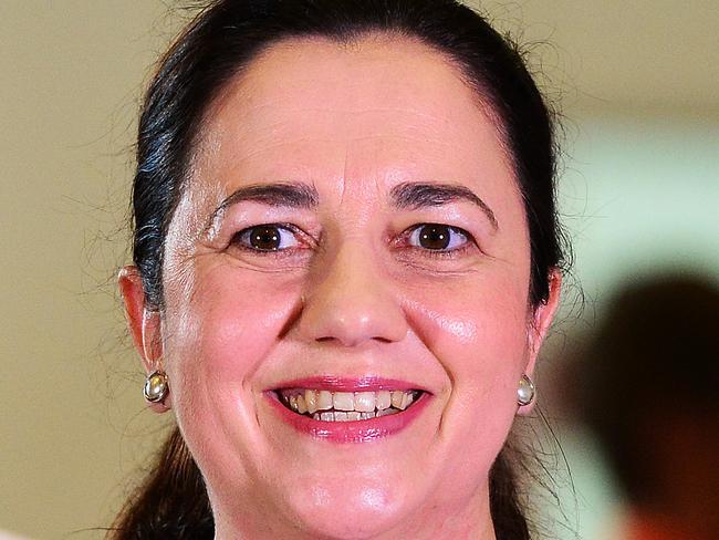 Premier Annastacia Palaszczuk claimed a secret LNP plan to sell state assets. Picture: Zak Simmonds