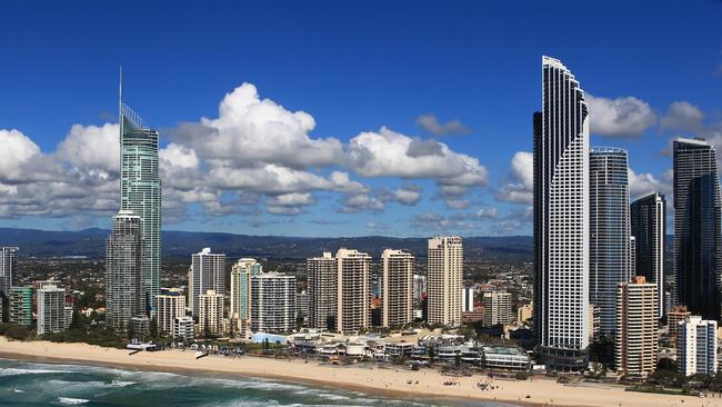 Gold Coast skyline aerials of Surfers Paradise — pic David Clark