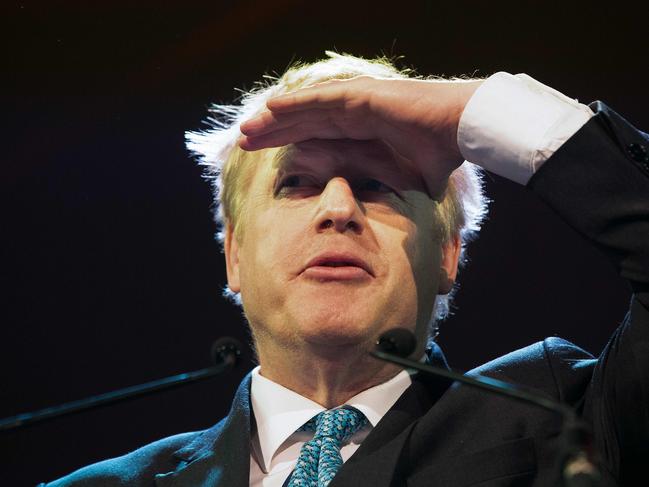 Britain's Conservative MP and former foreign minister Boris Johnson delivers a speech entitled "Opportunity in Uncertainty" at the Pendulum Summit 2019 conference at the Convention Centre in Dublin on January 10, 2019. (Photo by Paul FAITH / AFP)