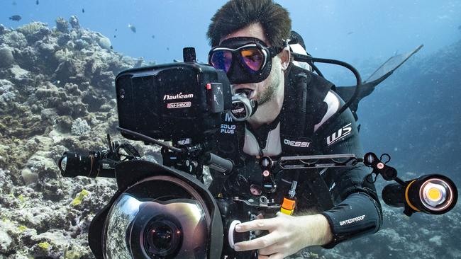 Australian ocean photographer Tom Park has worked on the Ocean documentary with Sir David Attenborough. Picture: Supplied