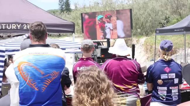 Levi Hanna's funeral at Rainbow Beach