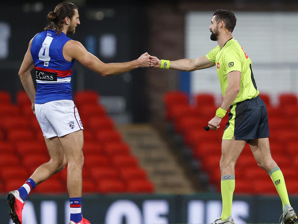 AFL Champion Data, free kick stat analysis, Western Bulldogs lead the