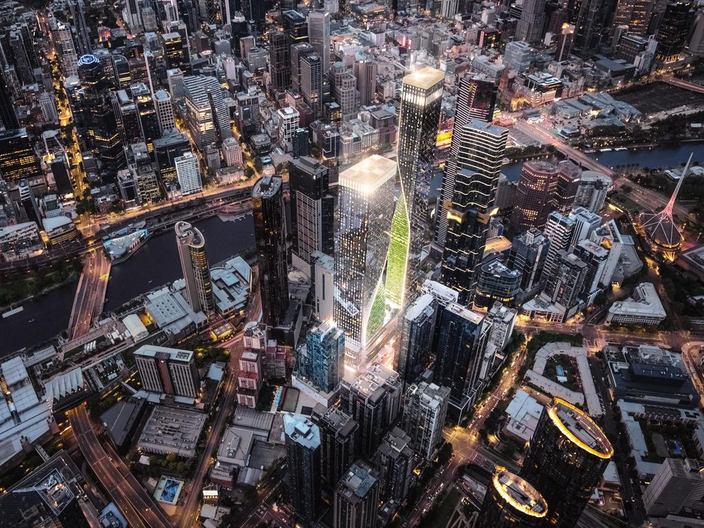 The towers will light up the city. Picture: Supplied