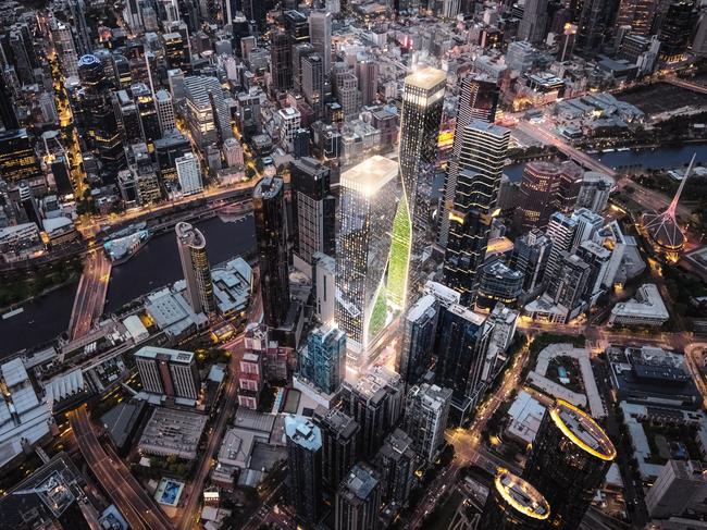 The towers will light up the city. Picture: Supplied