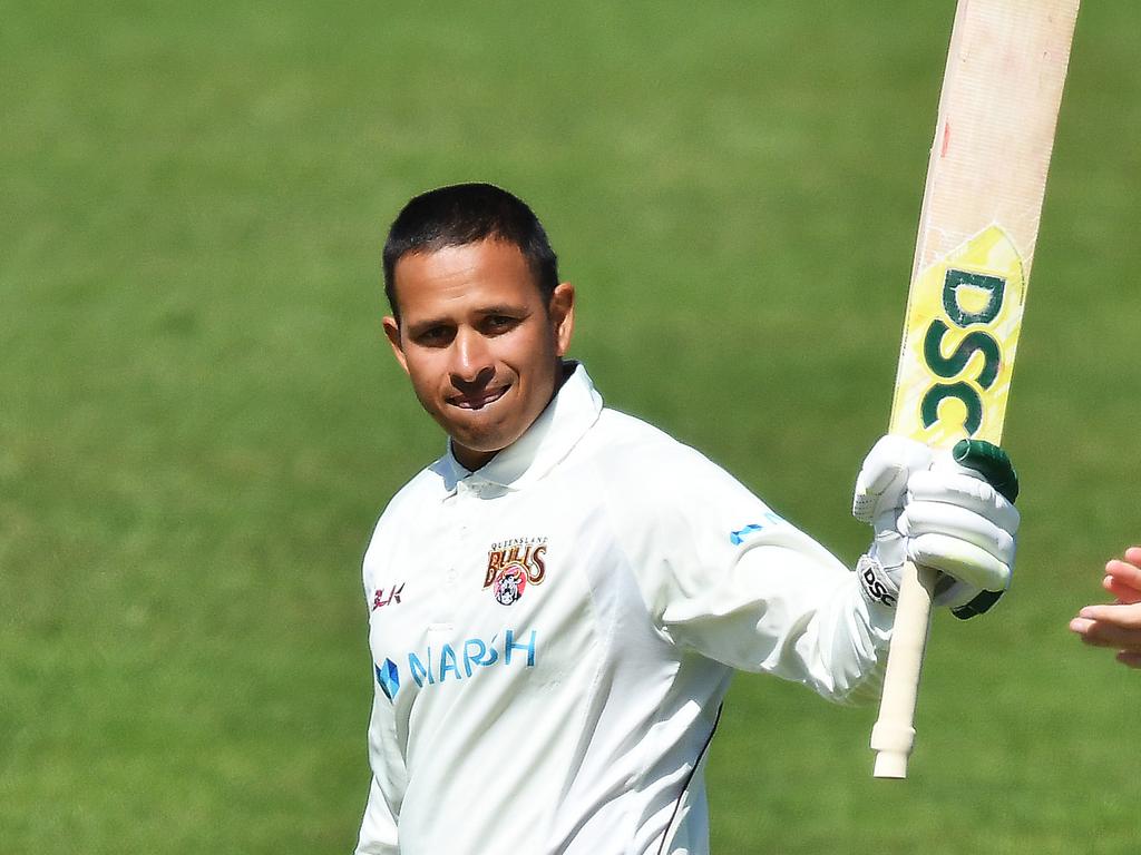 Usman Khawaja of the Queensland Bulls.