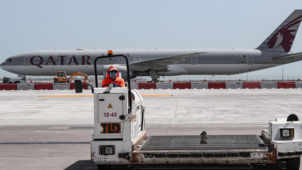 Australian women from a Qatar Airways flight were removed from the aircraft and subjected to invasive examinations Qatari authorities. Picture: Karim Jaafar/AFP