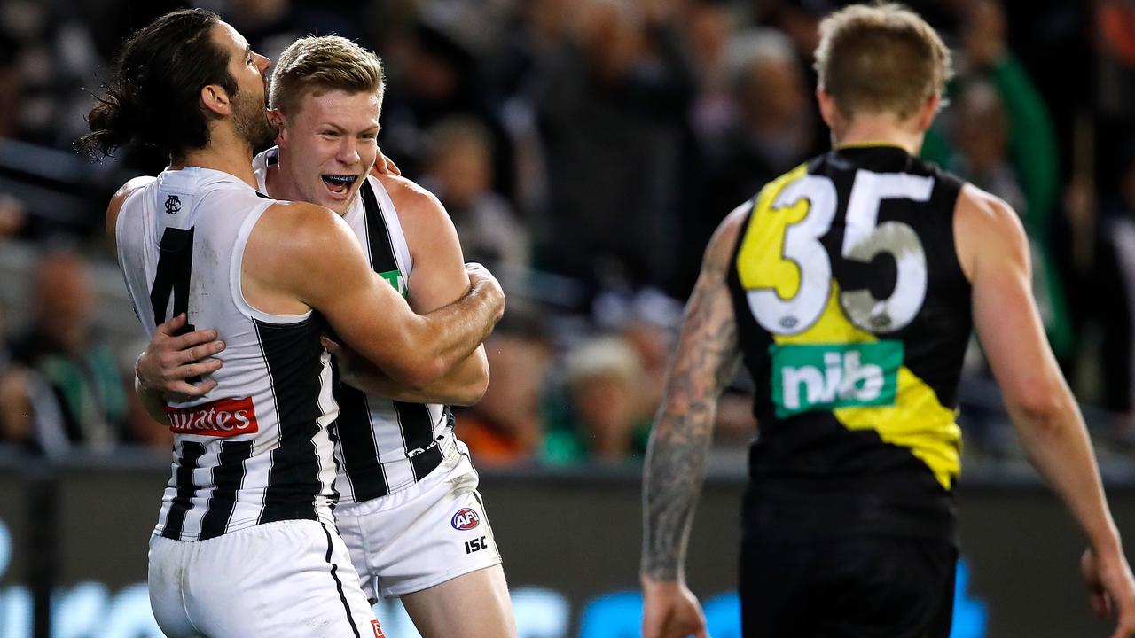 Collingwood needs to lock away Brodie Grundy and Jordan De Goey. Picture: Getty Images 