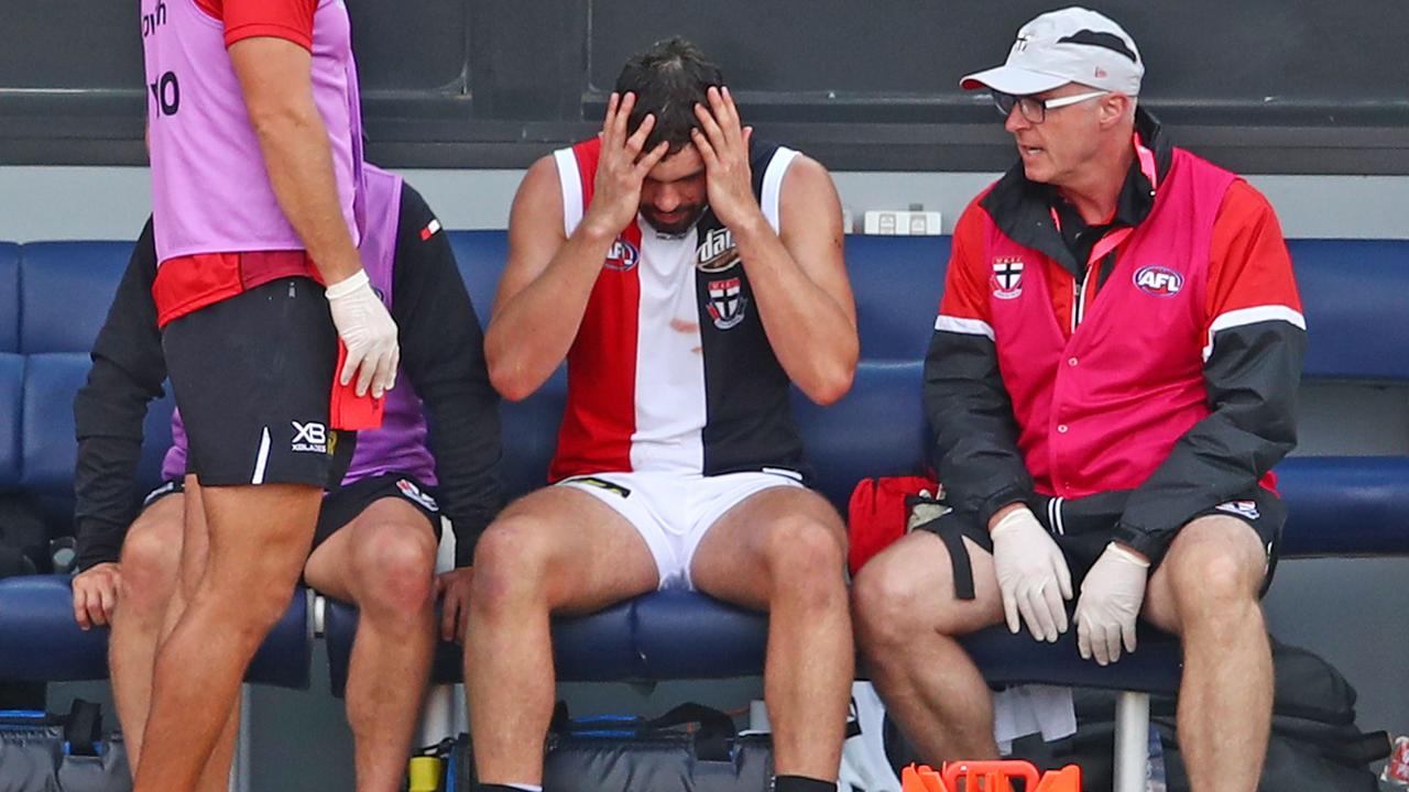Paddy McCartin had severe concussion issues at St Kilda. Picture: Scott Barbour/Getty Images