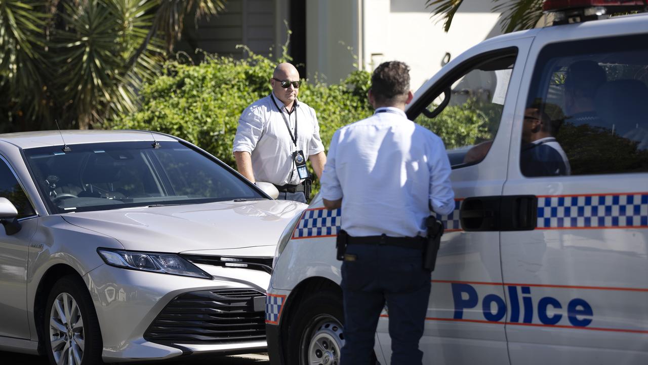 Police at the crime scene in Coomera following Tiffani's sudden death on the Gold Coast. Picture: NIGEL HALLETT