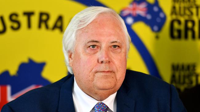 Clive Palmer. Picture: Alix Sweeney