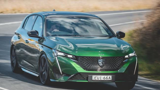 The Peugeot looks stunning in metallic green. Picture: Thomas Wielecki.