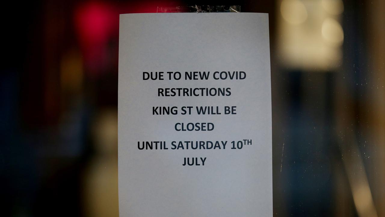 Forced closure of businesses is losing the country $1 billion in GDP a week. Picture: NCA NewsWire/Nikki Short