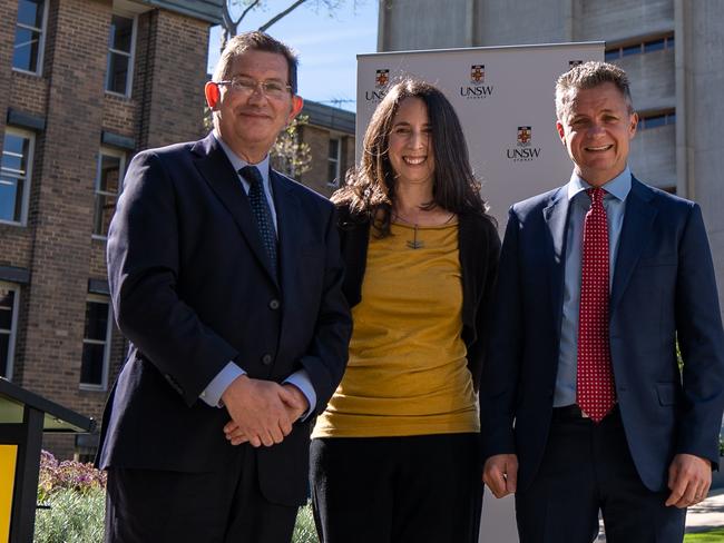 UNSW Vice Chancellor Ian Jacobs, Associate Professor Donna Green and Matt Thistlethwaite MP.