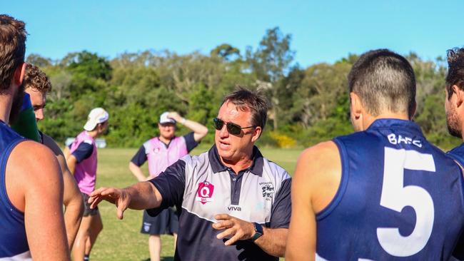 Broadbeach QAFL coach Craig O'Brien. Picture: Supplied.